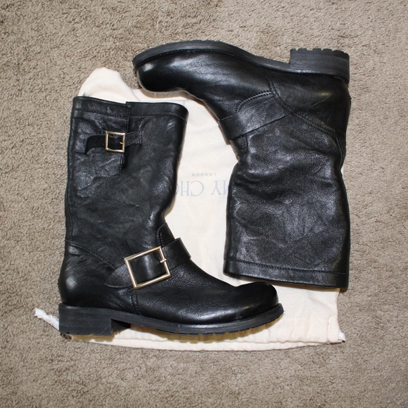 Jimmy Choo Motorcycle Boots - Picture 2 of 9